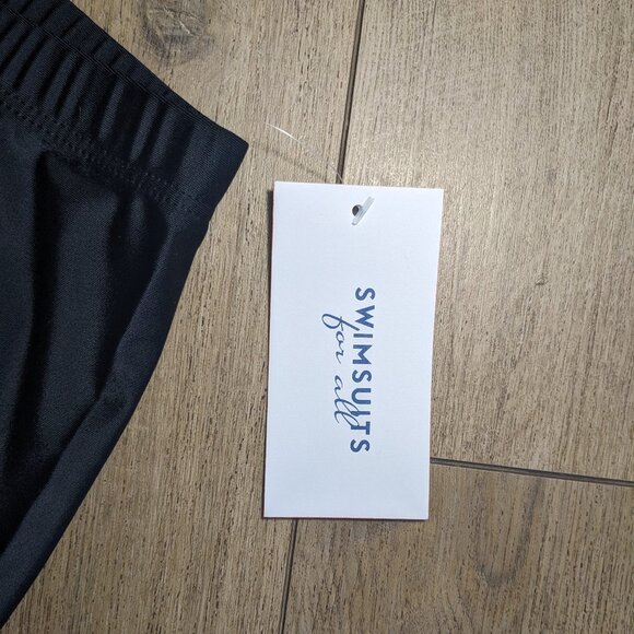 NWT Swimsuits For All Chlorine Resistant High Waist Swim Bike Shorts 22 Black - Picture 4 of 8